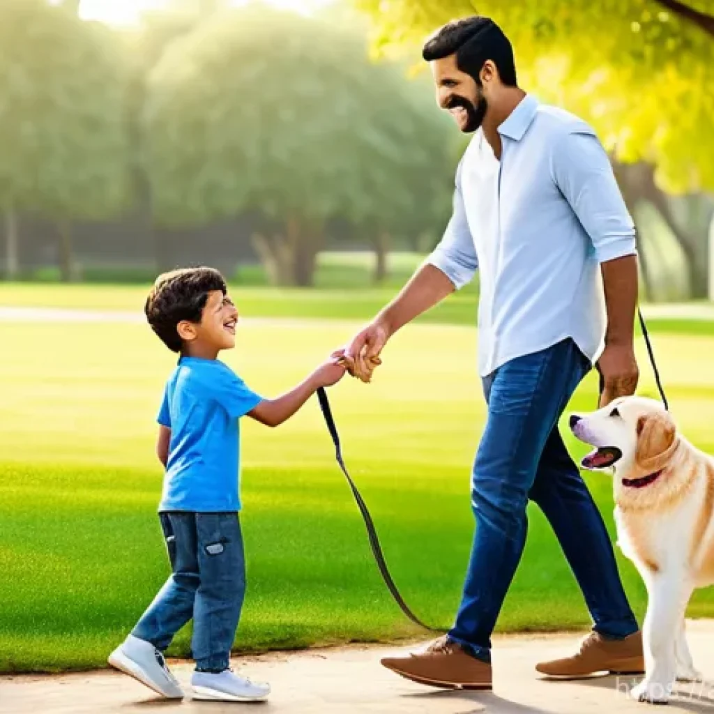 강아지 초보자 가이드 - **Prompt Title: Family's Joyful Day at the Park: Choosing a Companion**
**Description:** A heart...