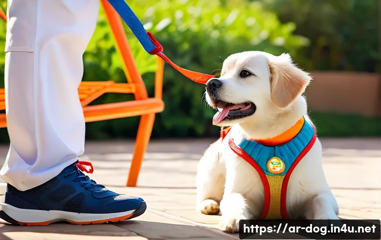 하바네즈 훈련법 - A lively and intelligent Habanese dog wearing a colorful, comfortable harness and collar, playing jo...